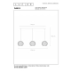 DANZA - Lampa wisząca - 3xE27 21428/03/30 Lucide